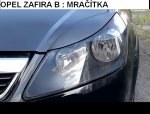 OPEL ZAFIRA B:Mračítka predných svetiel model-3 /Pár/