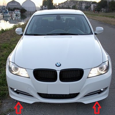 BMW E 90:FLAPSY na predný nárazník RF-1 /Pár/ 2 kusy - Kliknutím na obrázok zatvorte -