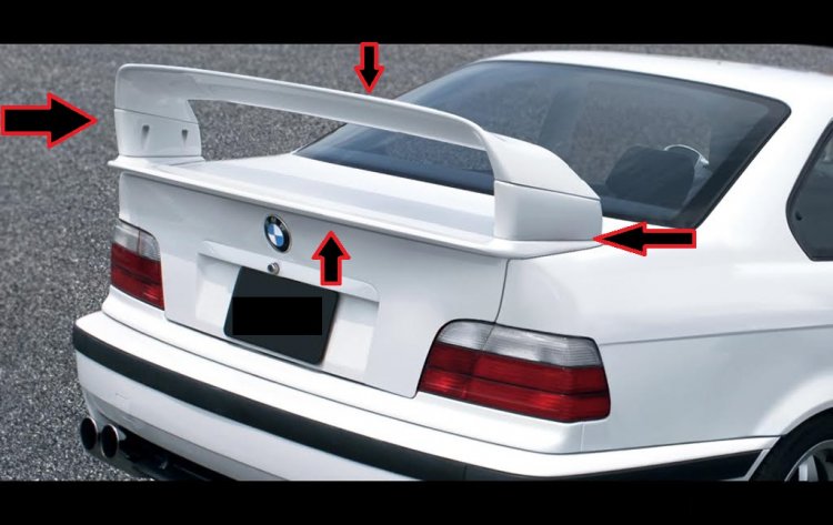 BMW E 36:Coupé:Spojler na zadnú kapotu GTX - Kliknutím na obrázok zatvorte -