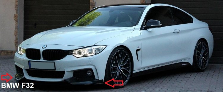 BMW 4 F32:Flapsy na predný nárazník /Pár/ - Kliknutím na obrázok zatvorte -