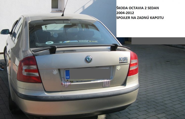 ŠKODA OCTAVIA 2 Sedan 2004-2012:SPOJLER na zadnú kapotu KGM-1 - Kliknutím na obrázok zatvorte -