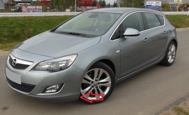 OPEL ASTRA J:09-12:Spojler na predný nárazník SP-1 - Kliknutím na obrázok zatvorte -