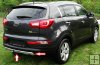 KIA SPORTAGE 3:DIFÚZOR Zadného nárazníka Strieborný/chrome