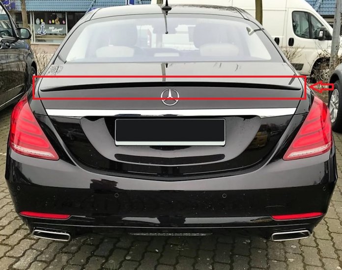 Mercedes S W222: AMG-look spojler na zadnú kapotu RF - Kliknutím na obrázok zatvorte -