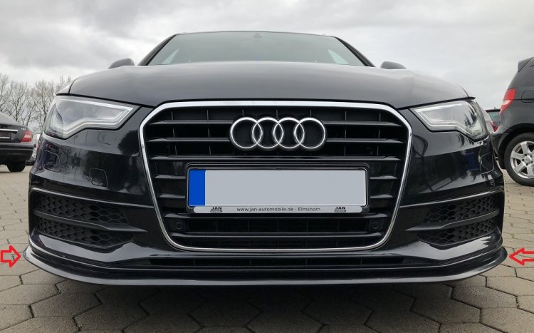 AUDI A6 C7:11-14:Sline S6:Spojler predného nárazníka - Kliknutím na obrázok zatvorte -