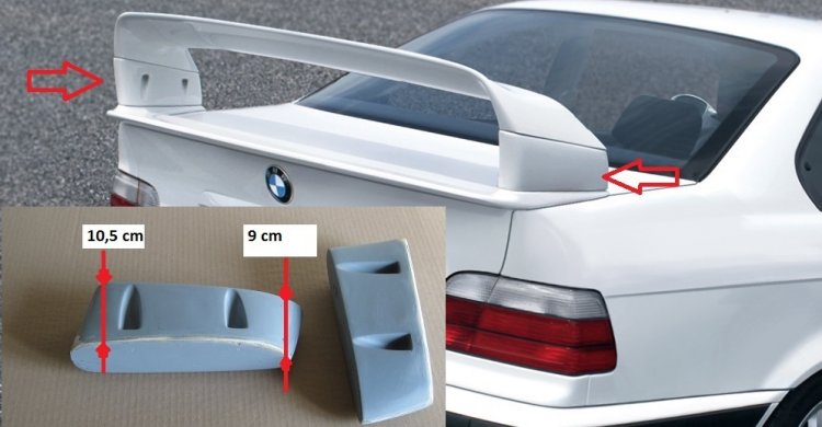 BMW 3 E36:NADSTAVCE KRIDLA GTX /Pár/ - Kliknutím na obrázok zatvorte -