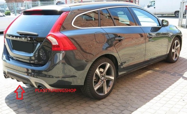 VOLVO V60 2010r. DIFÚZOR ZADNÉHO NÁRAZNÍKA R-DESIGN Look - Kliknutím na obrázok zatvorte -