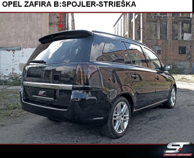 OPEL ZAFIRA B:Spojler na zadnú kapotu:STRIEŠKA ST - Kliknutím na obrázok zatvorte -