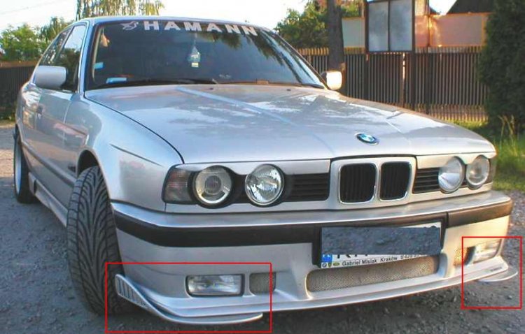 BMW E 34:DIFÚZORY POD PREDNÝ NÁRAZNÍK /Pár/ - Kliknutím na obrázok zatvorte -