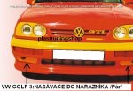 VW GOLF 3:DIFÚZORY PREDNÉHO NÁRAZNÍKA DOLNÉ /Pár/