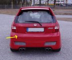 HONDA JAZZ:BLENDA ZADNEJ KAPOTY