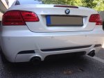 BMW E92 E93:Difúzor zadného nárazníka DFF2