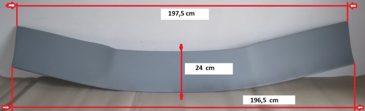 KRÍDLO:Plato na zadnú kapotu 197,5 cm - Kliknutím na obrázok zatvorte -