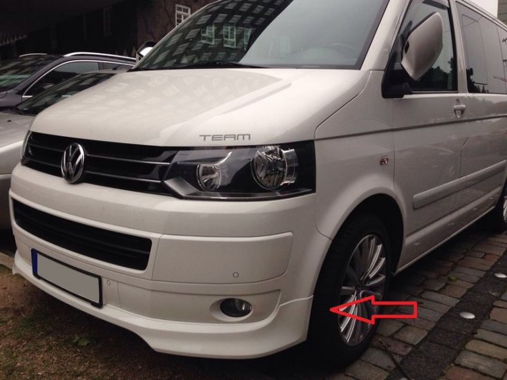 VW T5 NW:SPOJLER NA PREDNÝ NÁRAZNÍK:OEM-Look - Kliknutím na obrázok zatvorte -