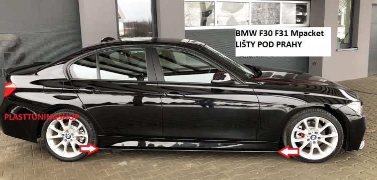 BMW 3 F30 F31 Mpacket:Lišty pod prahy 2-kusy/pár/ - Kliknutím na obrázok zatvorte -