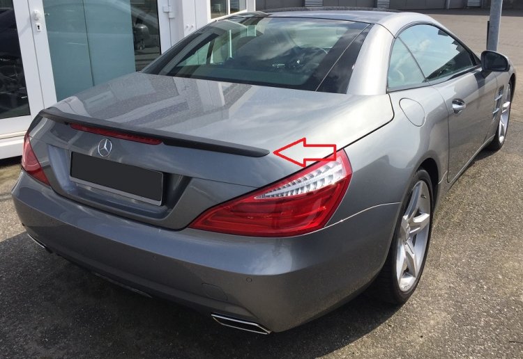 MERCEDES SL R231:Spojler na zadnú kapotu AM-1 - Kliknutím na obrázok zatvorte -