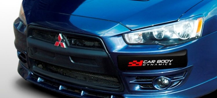 MITSUBISHI LANCER X:MASKA CHLADIČA PLASTOVÁ S ŤAHOKOVOM - Kliknutím na obrázok zatvorte -