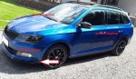 ŠKODA FABIA 3 HB:Spojler predného nárazníka RS-Look