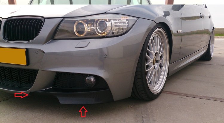 BMW E 90-91 Facelift:Mpaket:FLAPSY na predný nárazník /Pár/ 2-Ks - Kliknutím na obrázok zatvorte -
