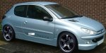 PEUGEOT 206:3 Dverový:Kryty prahov TF-009