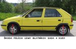 ŠKODA FELÍCIA:KRÁTKA/COMBI/:LEMY BLATNÍKOV Z MONTÁŽNÝM LEPIDLOM