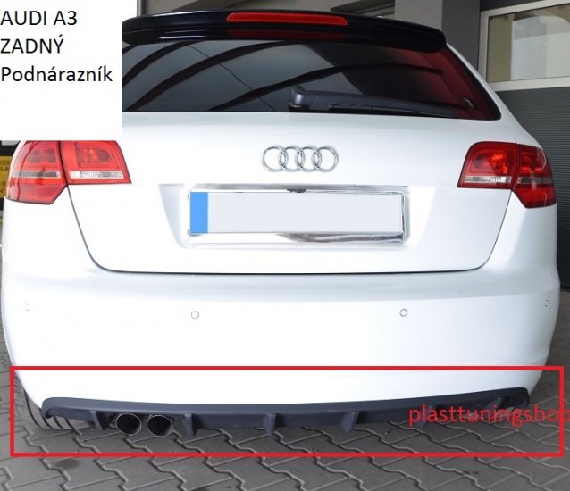 AUDI A3 8P 2008-2013 5-Dverový:PODNÁRAZNÍK ZADNÝ RS-3 - Kliknutím na obrázok zatvorte -