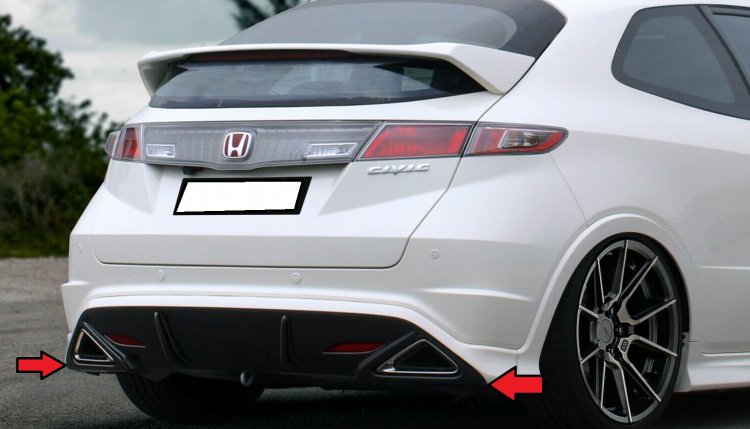 HONDA CIVIC 8 2006-2011:TypeR FN2 FN:Zadný podnárazník - Kliknutím na obrázok zatvorte -