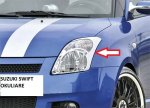 SUZUKI SWIFT 2005-2010:Okuliare na svetlá predné /Pár/