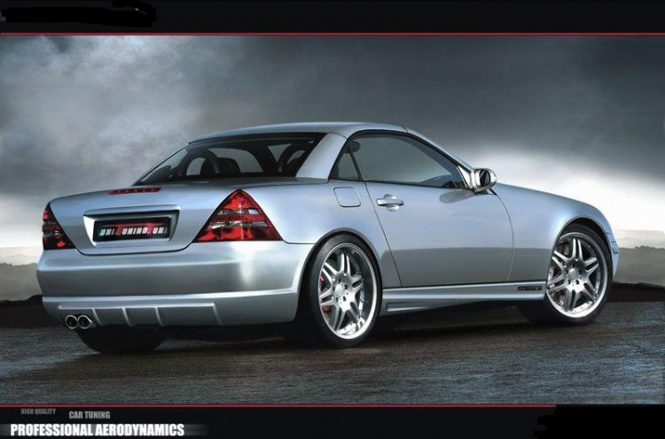 MERCEDES SLK 170:ZADNÝ NÁRAZNÍK BM-2 - Kliknutím na obrázok zatvorte -