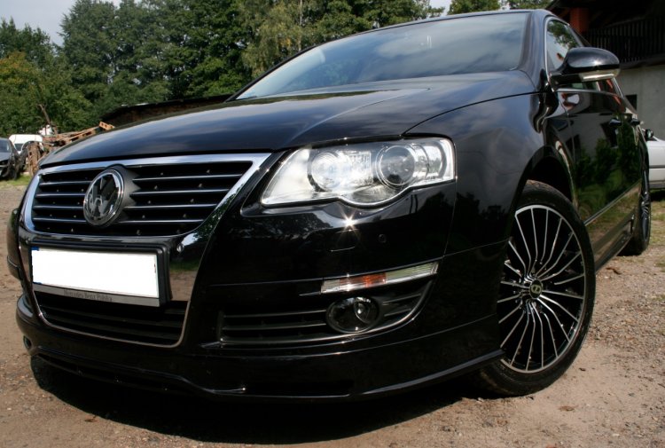 VW PASSAT 2005-2010 SPOJLER NA PREDNÝ NÁRAZNÍK SL-1 - Kliknutím na obrázok zatvorte -