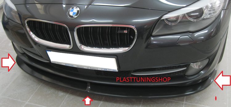 BMW 5 F10 F11:SPLITTER NA PREDNÝ NÁRAZNÍK ST-Line - Kliknutím na obrázok zatvorte -