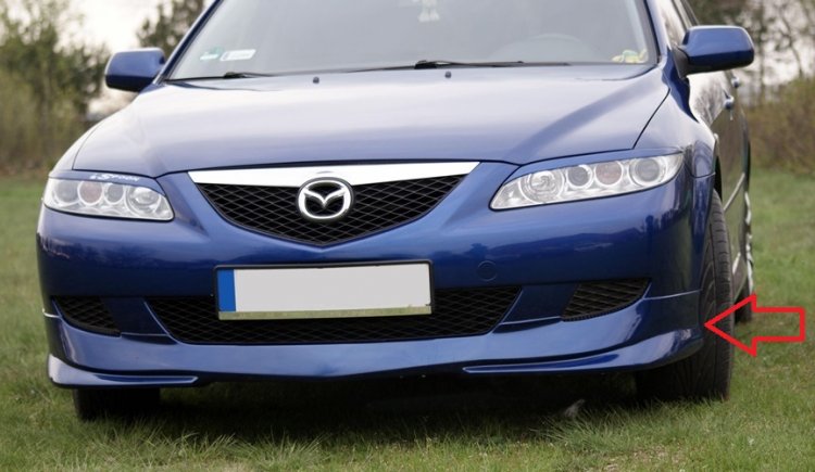 MAZDA 6:2002-2005:Spojler na predný nárazník R-DESIGN - Kliknutím na obrázok zatvorte -