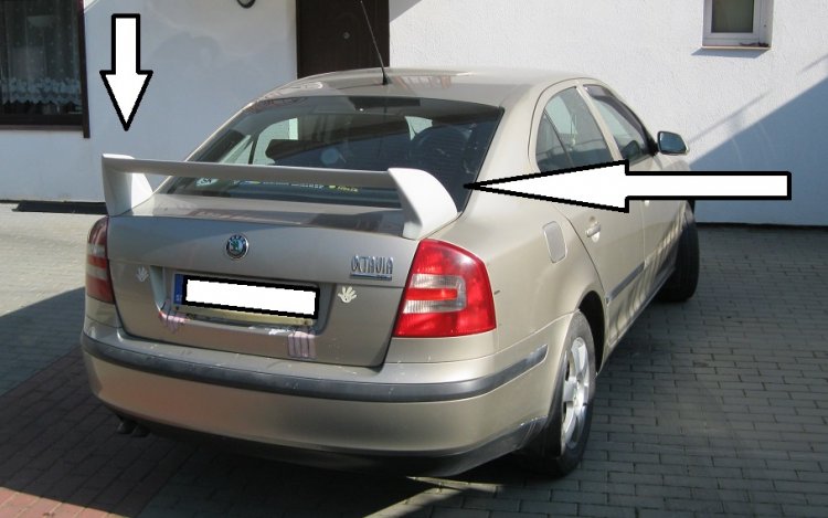 ŠKODA OCTAVIA 2 Sedan 2004-2012:SPOJLER-KRIDLO WRC-2 - Kliknutím na obrázok zatvorte -