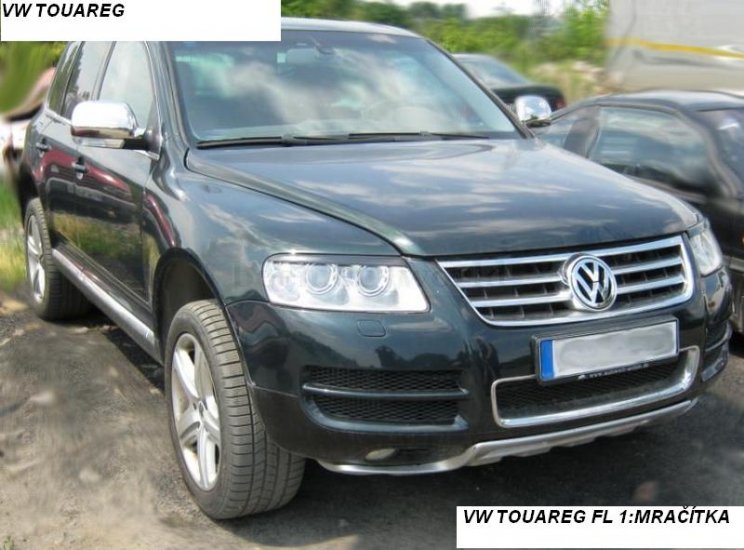 VW TOUAREG FL 1 DO 2005:MRAČÍTKA PREDNÝCH SVETIEL Pár 2-Ks - Kliknutím na obrázok zatvorte -