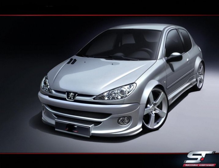 PEUGEOT 206:ROZŠÍROVACÍ BODYKIT WD-SP-2 - Kliknutím na obrázok zatvorte -