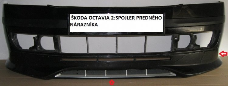 ŠKODA OCTAVIA 2 2004-2008:SPOJLER NA PREDNÝ NÁRAZNÍK SPORT CZ - Kliknutím na obrázok zatvorte -