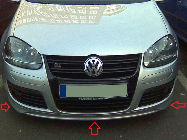 VW JETTA 5 GTI:SPOJLER NA PREDNÝ NÁRAZNÍK GTI-Look - Kliknutím na obrázok zatvorte -