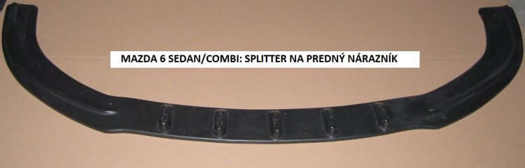 MAZDA 6 HB/SEDAN/WAGON:2008-2011:SPLITTER NA PREDNÝ NÁRAZNÍK - Kliknutím na obrázok zatvorte -