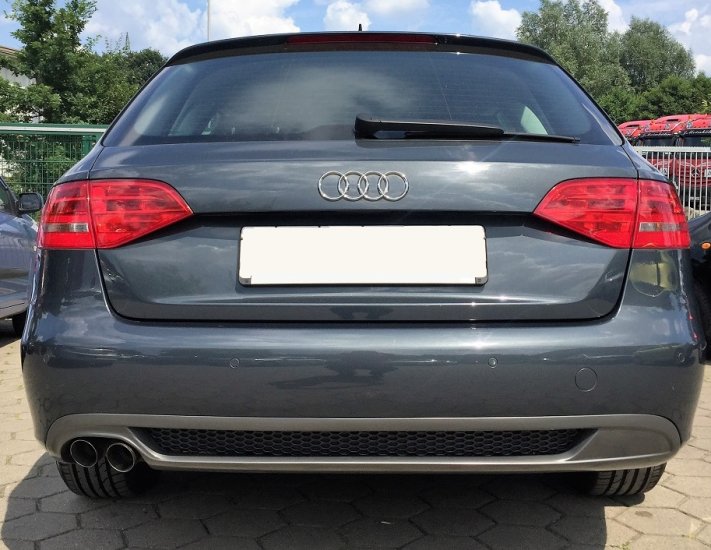 AUDI A4 B8 Od 2011 DIFÚZOR ZADNÉHO NÁRAZNÍKA S-Line s mriežkou - Kliknutím na obrázok zatvorte -