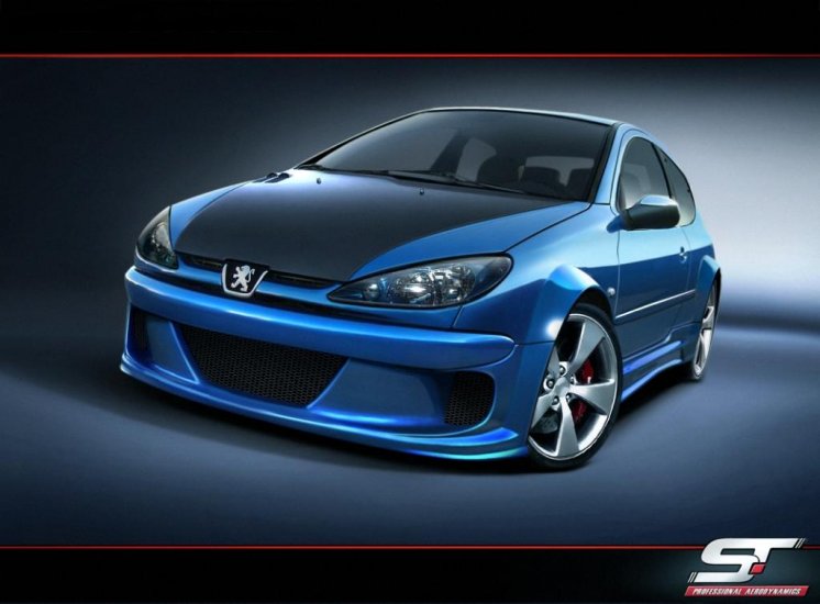 PEUGEOT 206:ROZŠÍROVACÍ BODYKIT WD-1 - Kliknutím na obrázok zatvorte -