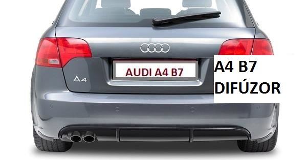 AUDI A4 B7 2004-2008:SPOJLER NA ZADNÝ NÁRAZNÍK:DIFÚZOR V-1 - Kliknutím na obrázok zatvorte -