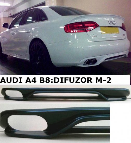 AUDI A4 B8 OD R.V:2008:SEDAN:DIFÚZOR ZADNÉHO NÁRAZNÍKA M-2 - Kliknutím na obrázok zatvorte -