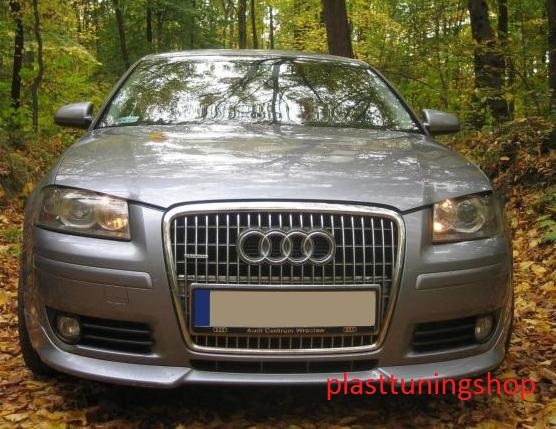 AUDI A3 8P 2005-2010:3-DVEROVÁ/SPORTBACK:PREDNÝ SPOJLER RF - Kliknutím na obrázok zatvorte -