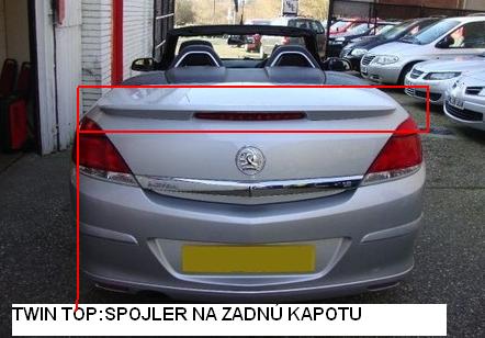 OPEL ASTRA H TWINTOP:Spojler na zadnú kapotu OPC-1 - Kliknutím na obrázok zatvorte -