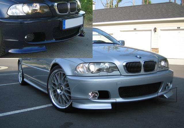 BMW E 46:M PACKET :Predné rozšírenie /Pár/ - Kliknutím na obrázok zatvorte -