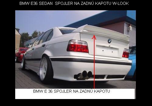 BMW E 36:Spojler na zadnú kapotu W-LOOK /AKCIA/ - Kliknutím na obrázok zatvorte -