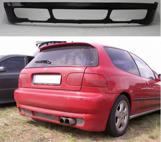 HONDA CIVIC 3 Dverová 92-95:Spojler pod zadný nárazník:OP-1 - Kliknutím na obrázok zatvorte -