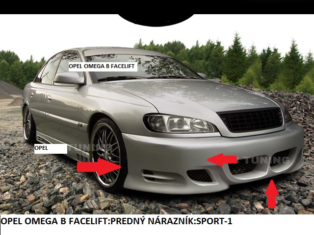 OPEL OMEGA C:PREDNÝ NÁRAZNÍK SPORT-2 - Kliknutím na obrázok zatvorte -