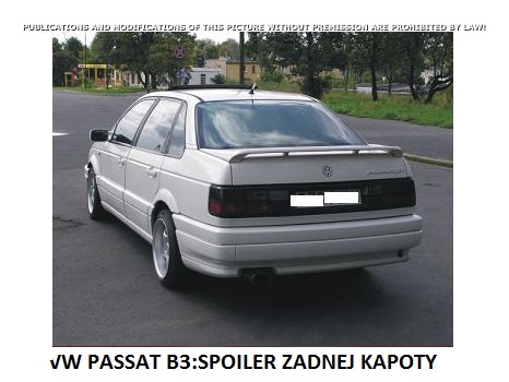 VW PASSAT B3 B4:1989-2006:SPOJLER NA ZADNÚ KAPOTU R3 - Kliknutím na obrázok zatvorte -