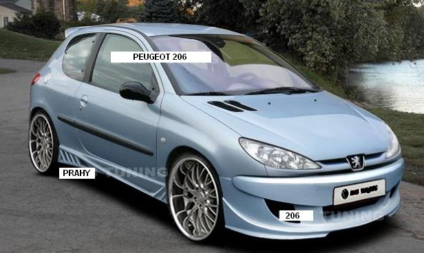 PEUGEOT 206:PREDNÝ NÁRAZNÍK RS-1 - Kliknutím na obrázok zatvorte -